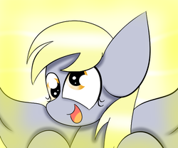 Size: 600x500 | Tagged: safe, artist:sugarcloud12, derpy hooves, pegasus, pony, g4, female, happy, smiling, solo