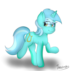 Size: 2000x2000 | Tagged: safe, artist:itwasscatters, lyra heartstrings, pony, unicorn, g4, background pony, female, high res, mare, simple background, smiling, solo, transparent background