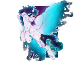 Size: 2000x1600 | Tagged: safe, artist:skimea, oc, oc only, oc:opal, alicorn, pony, curved horn, female, horn, mare, solo, tongue out