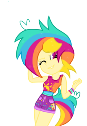 Size: 587x849 | Tagged: safe, artist:cloiepony, oc, oc only, oc:summer hitz, equestria girls, g4, base used, clothes, ponied up, simple background, solo, transparent background