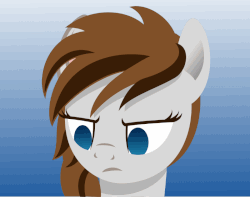Size: 800x629 | Tagged: safe, artist:arifproject, oc, oc only, pony, animated, blinking, bust, female, gif, gradient background, lineless, looking at you, mare, minimalist, modern art, portrait, solo, vector