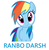 Size: 1400x1428 | Tagged: safe, rainbow dash, pony, g4, female, simple background, solo, white background