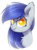 Size: 1085x1449 | Tagged: safe, artist:starlyfly, oc, oc only, oc:gabriel, pony, bust, fangs, female, mare, neck fluff, portrait, simple background, smiling, solo, transparent background