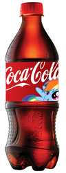 Size: 362x942 | Tagged: safe, rainbow dash, pony, g4, bottle, coke, coke bottle, simple background, soda, white background