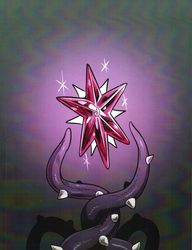 Size: 1280x1671 | Tagged: safe, artist:nekubi, twilight sparkle, alicorn, pony, g4, comic, cover, doujin, elements of harmony, female, mare, tentacles, twilight sparkle (alicorn)
