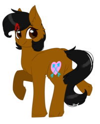 Size: 1651x2047 | Tagged: safe, artist:cloud-drawings, oc, oc only, oc:yanie, earth pony, pony, female, gift art, mare, raised hoof, raised leg, simple background, solo, transparent background