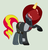 Size: 436x452 | Tagged: safe, artist:everythingf4ngirl, sunset shimmer, pony, unicorn, g4, arkham knight, armor, batman, batman: under the red hood, boots, dc comics, female, gray background, helmet, hood, jason todd, mare, mask, red hood, shoes, simple background, solo