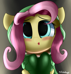 Size: 2800x2900 | Tagged: safe, artist:a8f12, fluttershy, pony, g4, blushing, clothes, cute, female, high res, hoodie, shyabetes, solo