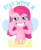 Size: 1300x1600 | Tagged: safe, artist:tina-de-love, pinkie pie, earth pony, pony, g4, bust, cutie mark background, egalitarianism, fake smile, female, forced smile, pinkamena diane pie, simple background, smiling, solo, transparent background