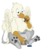 Size: 1000x1205 | Tagged: safe, artist:ruster, oc, oc only, oc:der, griffon, cookie, food, paw pads, paws, simple background, that griffon sure "der"s love cookies, transparent background, underpaw