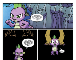 Size: 1400x1104 | Tagged: safe, idw, spike, dragon, g4, spoiler:comic