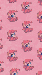 Size: 1080x1920 | Tagged: safe, artist:phyllismi, pinkie pie, g4, female, solo, tiled background, wallpaper