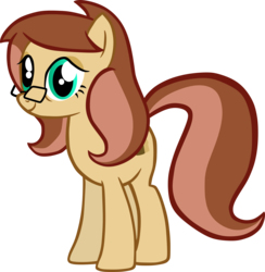 Size: 1920x1971 | Tagged: safe, artist:fillerartist, oc, oc only, oc:missy millstone, pony, glasses, simple background, solo, transparent background, vector