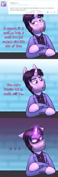 Size: 1440x4320 | Tagged: safe, artist:deyogee, pony, clothes, crossover, dialogue, facial hair, high res, jessica jones, kilgrave, magic, ponified, solo, tumblr comic