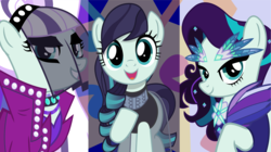 Size: 8190x4600 | Tagged: safe, artist:jhayarr23, coloratura, earth pony, pony, g4, the mane attraction, absurd resolution, clothes, countess coloratura, female, lidded eyes, mare, raised hoof, rara, solo, vector, wallpaper