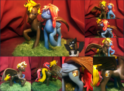 Size: 1024x753 | Tagged: safe, artist:hampony, oc, oc only, pegasus, pony, figure, grass, handmade