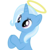 Size: 800x800 | Tagged: source needed, safe, artist:diggerstrike, trixie, angel, pony, unicorn, g4, cute, diatrixes, female, frown, halo, hooves together, mare, nimbus, pose, simple background, solo, transparent background, vector