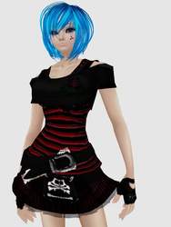 Size: 720x960 | Tagged: safe, artist:raxonxvi, dj pon-3, vinyl scratch, human, g4, 3d, female, humanized, imvu, solo