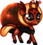 Size: 740x767 | Tagged: safe, artist:amberpone, oc, oc only, alien, alien pony, original species, pony, adult, armor, big eyes, contest prize, cute, cutie mark, digital art, eye reflection, eyestalks, female, four eyes, looking up, mane, mare, orange eyes, original style, paint tool sai, planet, red fur, reflection, simple background, solo, space, standing, transparent background, walking