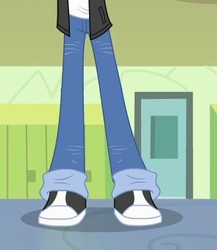 Size: 329x379 | Tagged: safe, flash sentry, equestria girls, g4, my little pony equestria girls, clothes, legs, pants, pictures of legs, shoes, sneakers