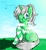 Size: 2400x2600 | Tagged: safe, artist:fithnine, oc, oc only, oc:wayne marshmallow, pony, clothes, female, giant pony, glasses, grass, high res, macro, plane, sky, socks, solo, striped socks