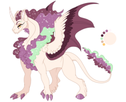 Size: 1200x975 | Tagged: safe, artist:bijutsuyoukai, oc, oc only, oc:nozra, hybrid, colored claws, colored hooves, ethereal mane, fangs, male, parent:princess celestia, parent:scorpan, parents:scorlestia, simple background, solo, transparent background
