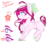 Size: 2000x1715 | Tagged: safe, artist:glitterskies2808, oc, oc only, oc:death blossom, earth pony, pony, chest fluff, female, flower, flower in hair, mare, reference sheet