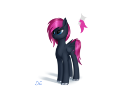 Size: 2000x1500 | Tagged: safe, artist:dedelner, oc, oc only, oc:neon flare, pegasus, pony, female, mare, solo