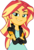 Size: 3000x4453 | Tagged: safe, artist:ambassad0r, sunset shimmer, equestria girls, g4, my little pony equestria girls: friendship games, breasts, clothes, crossed arms, cute, female, high res, jacket, leather jacket, looking at you, shirt, simple background, smiling, smirk, smug, smugset shimmer, solo, transparent background, vector