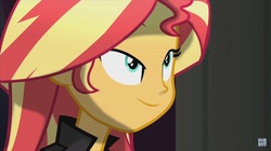 Size: 1100x618 | Tagged: safe, screencap, sunset shimmer, equestria girls, friendship through the ages, g4, female, solo