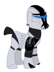 Size: 768x1024 | Tagged: safe, oc, oc only, oc:commander grey, pony, clone trooper, clone wars, fan made, republic commando, star wars