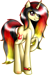 Size: 701x1060 | Tagged: safe, artist:lada03, oc, oc only, pony, unicorn, bracelet, ear piercing, earring, female, jewelry, looking at you, mare, piercing, raised hoof, simple background, smiling, solo, transparent background