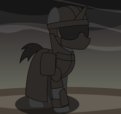 Size: 3300x3108 | Tagged: safe, artist:rainbowsurvivor, oc, oc only, pony, fallout equestria, fallout equestria: child of the stars, armor, fallout, high res, male, solo, transcendent