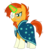 Size: 834x957 | Tagged: safe, artist:trini-mite, queen chrysalis, g4, clothes, coat markings, disguise, disguised changeling, fake sunburst, female, former queen chrysalis, glasses, magic, robe, socks (coat markings), solo, sunburst's cloak, sunburst's glasses