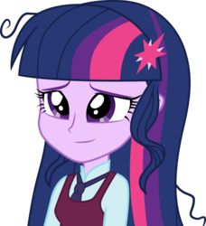Size: 3001x3286 | Tagged: safe, artist:cloudy glow, sci-twi, twilight sparkle, equestria girls, g4, my little pony equestria girls: friendship games, .ai available, clothes, crystal prep academy uniform, crystal prep shadowbolts, cute, female, high res, necktie, school uniform, simple background, smiling, solo, transparent background, twiabetes, vector