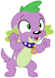 Size: 2184x3081 | Tagged: safe, artist:sketchmcreations, spike, spike the regular dog, dog, equestria girls, equestria girls specials, g4, my little pony equestria girls: dance magic, high res, jazz hands, open mouth, simple background, transparent background, vector