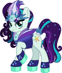 Size: 5994x7073 | Tagged: safe, artist:jhayarr23, coloratura, earth pony, pony, g4, absurd resolution, clothes, countess coloratura, female, looking at you, mare, raised hoof, simple background, smiling, solo, transparent background, updated, vector