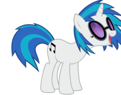 Size: 3000x2356 | Tagged: safe, artist:rattipack, dj pon-3, vinyl scratch, pony, unicorn, g4, background pony, eyes closed, female, flutteryay, high res, mare, simple background, solo, transparent background, vector, vinyl's glasses, yay