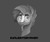 Size: 6000x5000 | Tagged: safe, artist:sunlightgryphon, sunburst, pony, unicorn, g4, absurd resolution, bust, glasses, gray background, grayscale, head, looking back, male, monochrome, portrait, simple background, solo, stallion