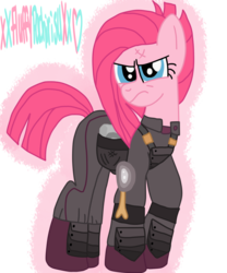 Size: 1024x1229 | Tagged: safe, artist:xxfluffypachirisuxx, pinkie pie, earth pony, pony, g4, the cutie re-mark, apinkalypse pie, crystal war timeline, female, pinkamena diane pie, simple background, solo, transparent background