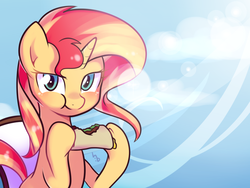 Size: 1024x768 | Tagged: safe, artist:haden-2375, sunset shimmer, pony, unicorn, g4, cute, eating, female, food, looking at you, mare, shimmerbetes, solo, taco
