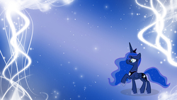 Size: 1920x1080 | Tagged: safe, artist:alexstrazse, artist:unfiltered-n, edit, princess luna, pony, g4, abstract background, female, raised hoof, solo, wallpaper, wallpaper edit