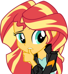 Size: 3001x3273 | Tagged: safe, artist:cloudy glow, sunset shimmer, equestria girls, g4, my little pony equestria girls: friendship games, clothes, female, high res, nervous, simple background, solo, transparent background, vector