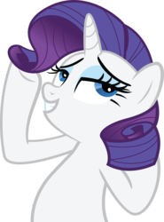 Size: 3394x4589 | Tagged: safe, artist:the-crusius, rarity, pony, unicorn, g4, the crystal empire, bipedal, female, grin, high res, lidded eyes, mare, simple background, smiling, solo, transparent background, vector