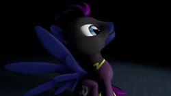 Size: 540x304 | Tagged: safe, artist:the_fatcat, oc, oc only, oc:shadow blaze, pegasus, pony, 3d, clothes, costume, shadowbolts costume, solo, source filmmaker
