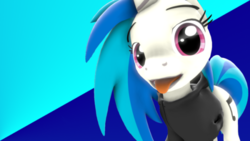 Size: 540x304 | Tagged: safe, artist:the_fatcat, dj pon-3, vinyl scratch, pony, unicorn, g4, 3d, female, solo, source filmmaker, tongue out