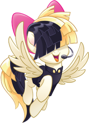 Size: 294x406 | Tagged: safe, songbird serenade, pony, g4, my little pony: the movie, official, headworn microphone