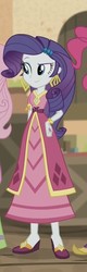 Size: 302x943 | Tagged: safe, screencap, rarity, equestria girls, equestria girls specials, g4, my little pony equestria girls: movie magic, clothes, cropped, dress, female, india movie set, offscreen character, outfit catalog, shoes, smiling, solo