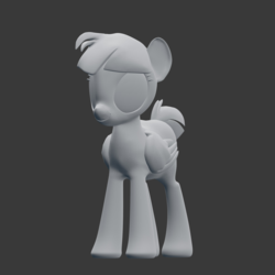 Size: 1920x1920 | Tagged: safe, windy whistles, pony, g4, 3d, female, solo, test