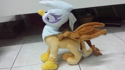 Size: 4128x2322 | Tagged: safe, artist:onlyfactory, photographer:horsesplease, gilda, griffon, g4, bootleg, high res, irl, photo, plushie, solo